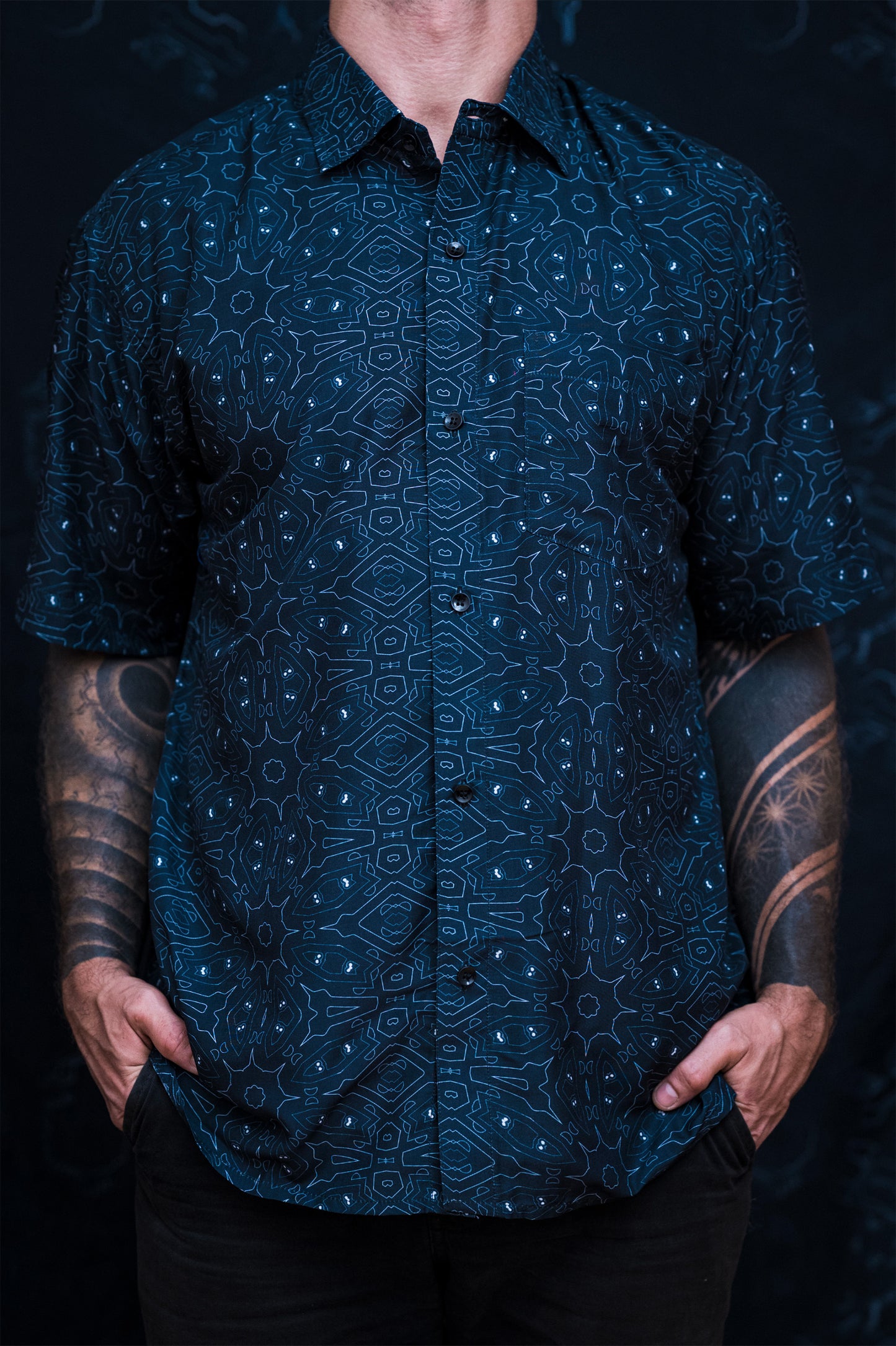 Deep Black Aura ✧ Cotton Shirt
