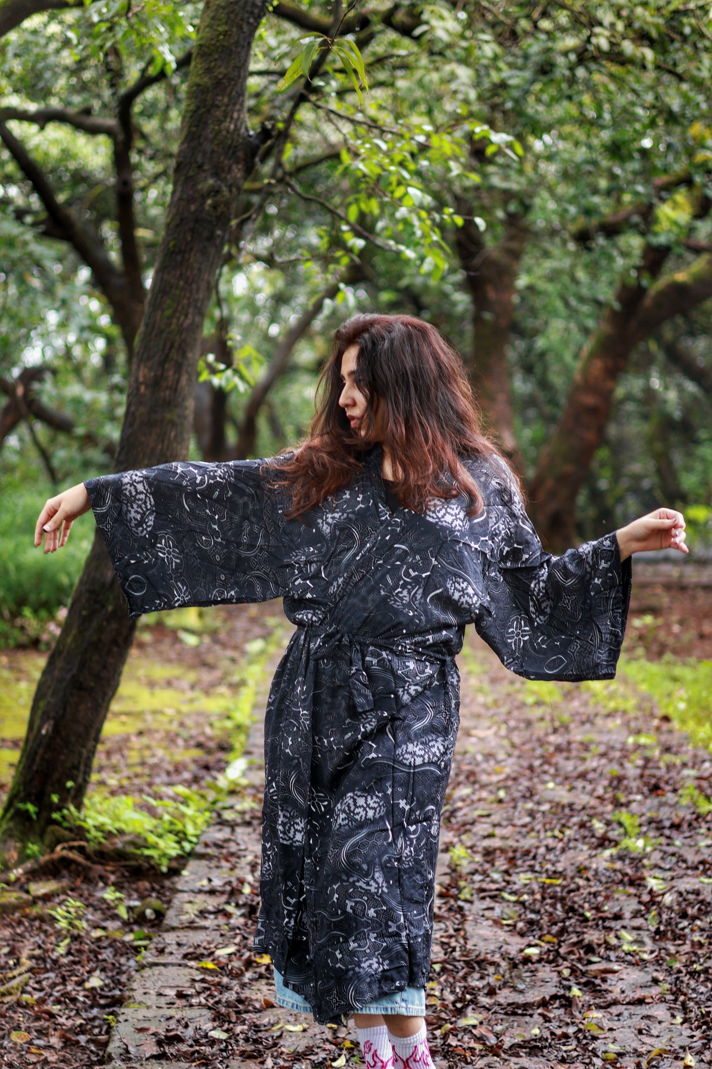 Serpent Monochrome ✧ Bamboo Kimono ✧ TAS