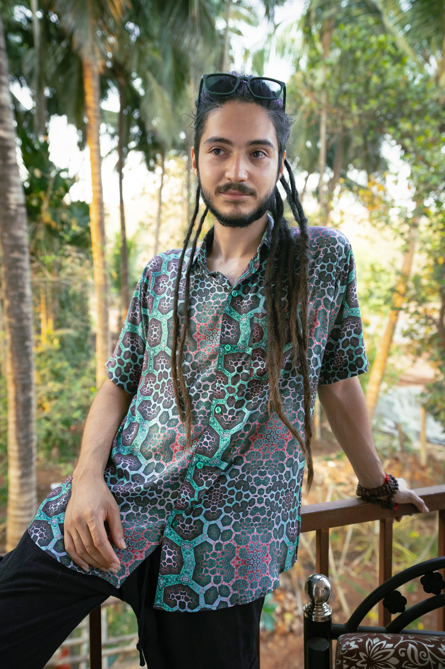 Fractal Echo ✧ Bamboo Shirt