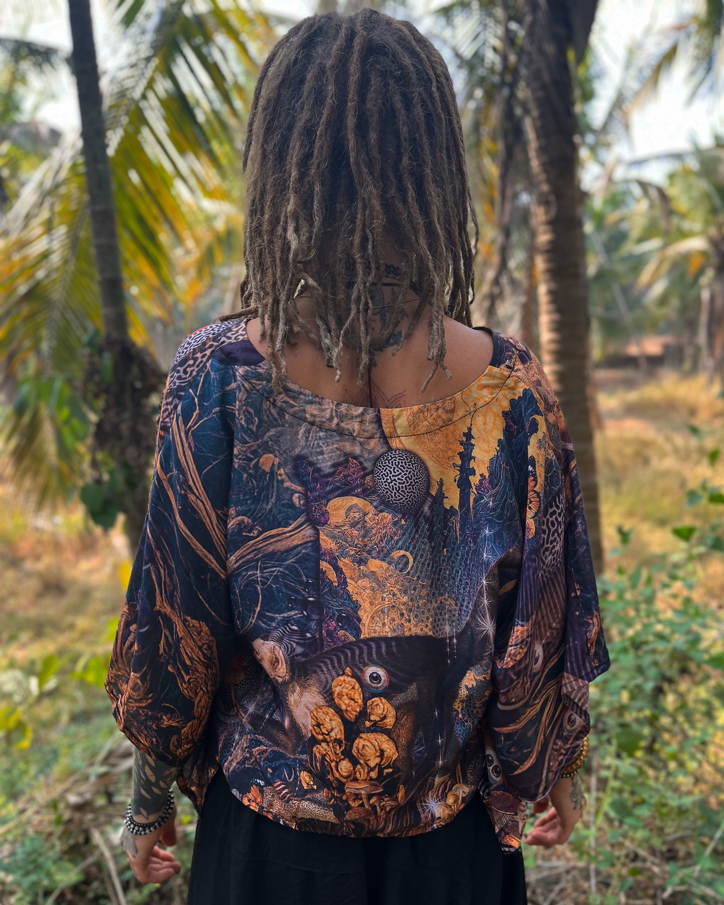 Full Moon Rising - Poncho Top