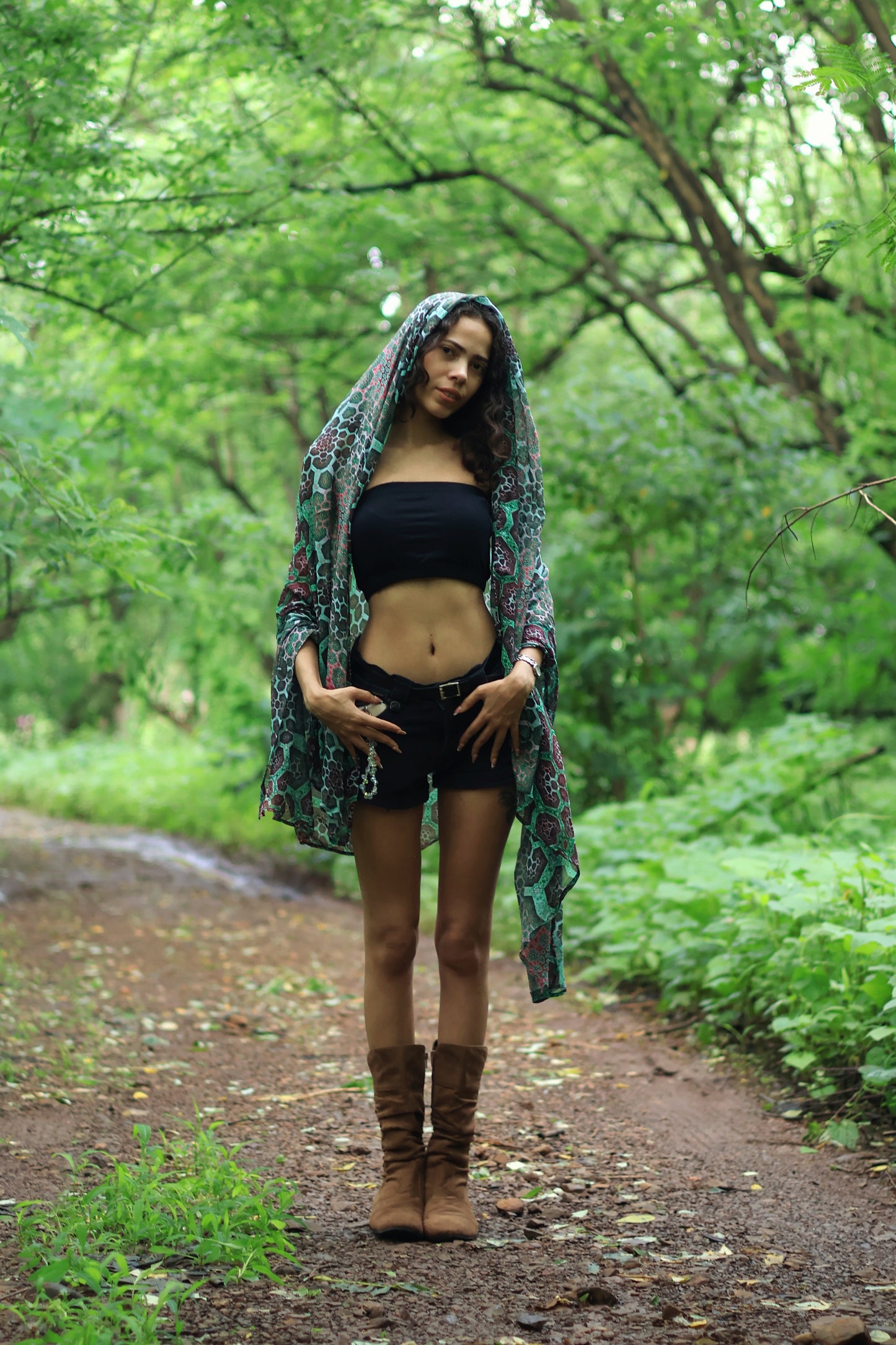 Fractal Echo ✧ Bamboo Scarf