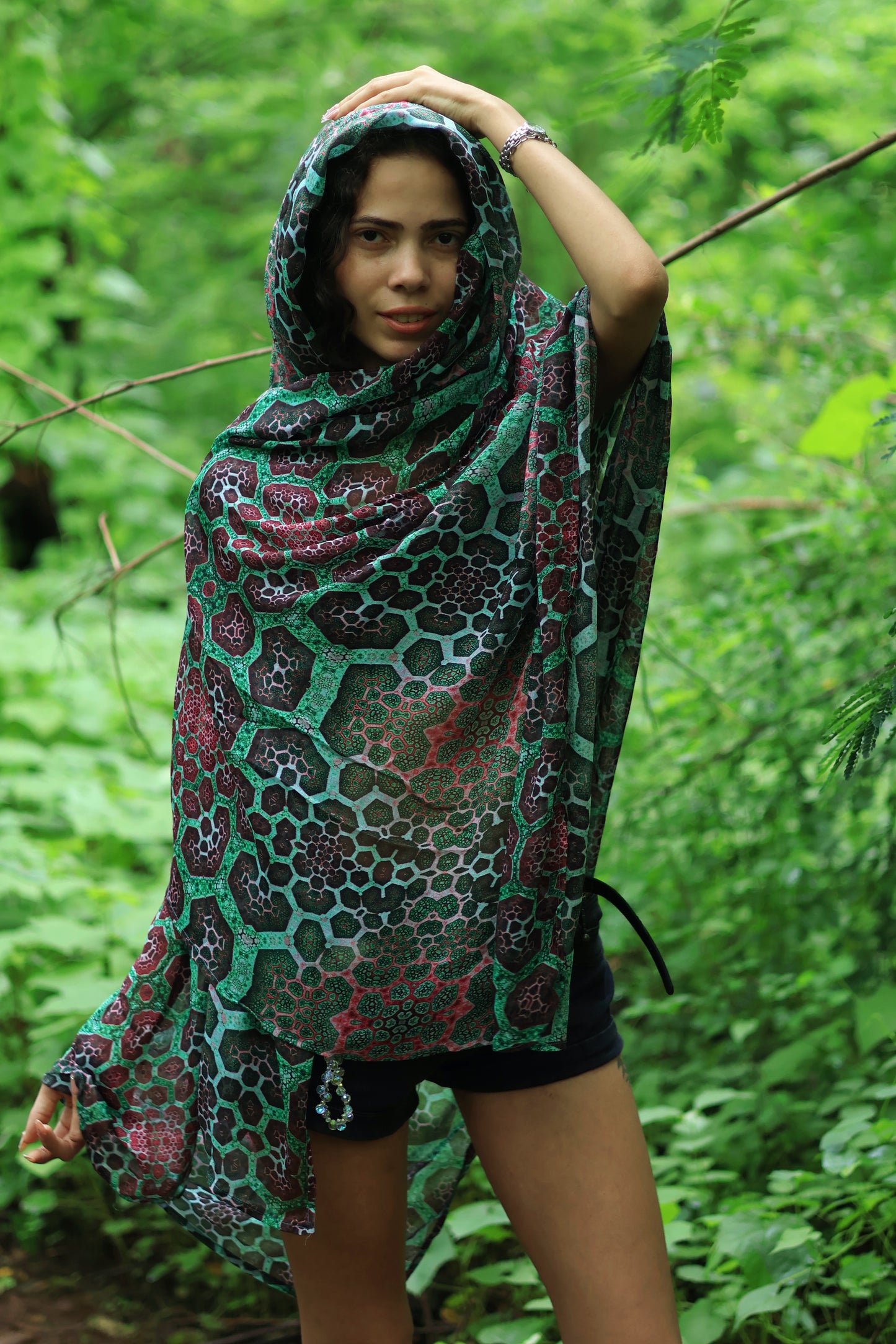 Fractal Echo ✧ Bamboo Scarf