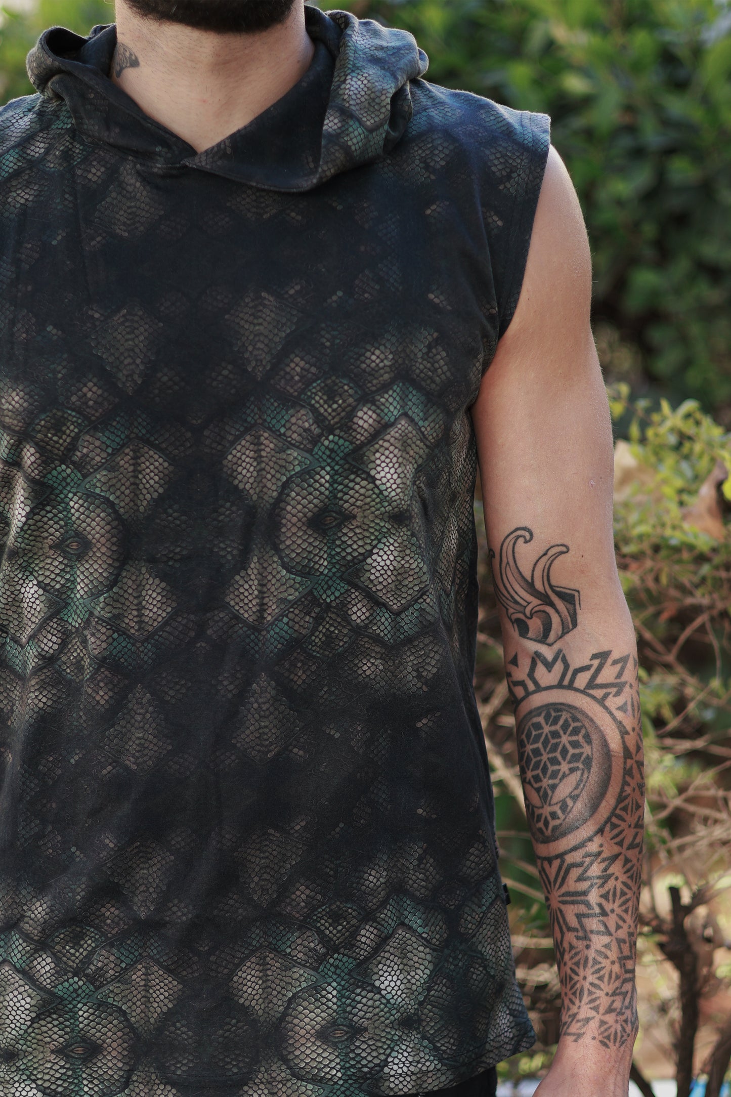 Emerald Scales ✧ Hooded Tank