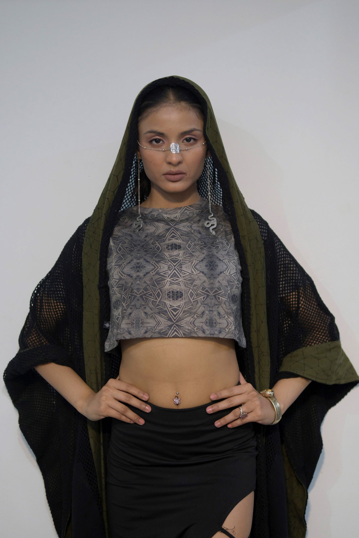 Geometric Odyssey ✧ Crop Tee
