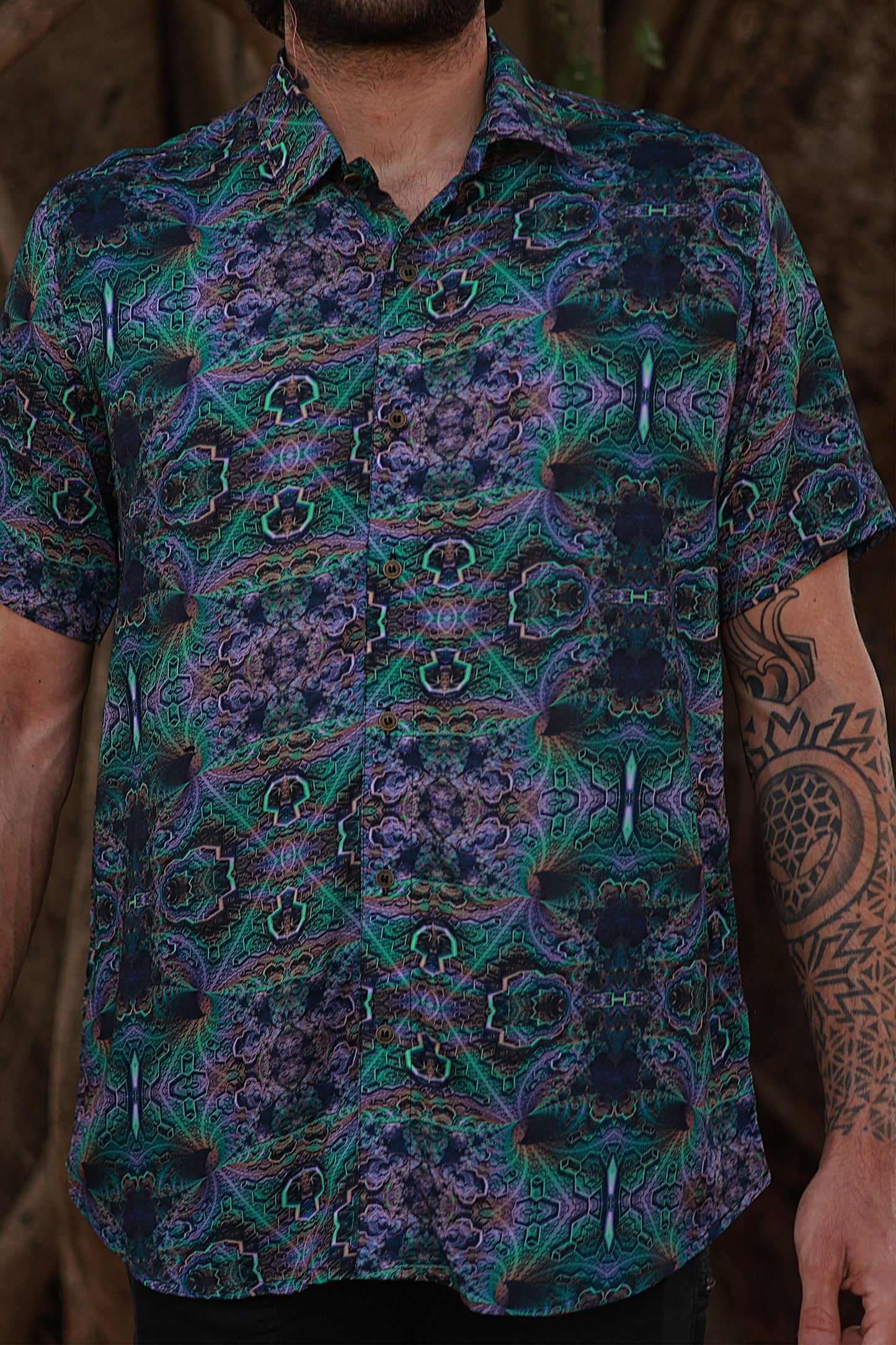 Ixi Fractal ✧ Bamboo Shirt✧ Rebellewear