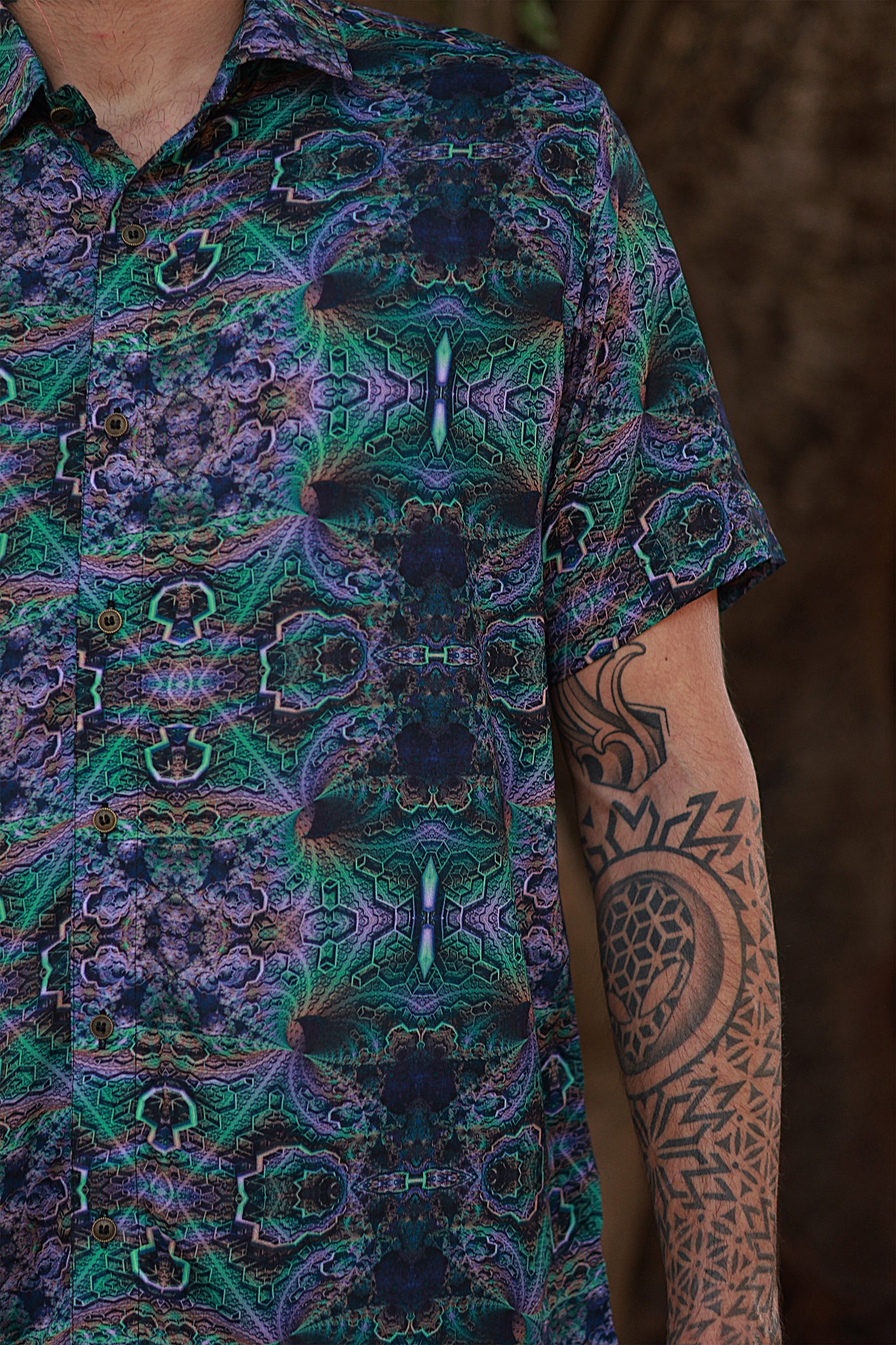 Ixi Fractal ✧ Bamboo Shirt✧ Rebellewear