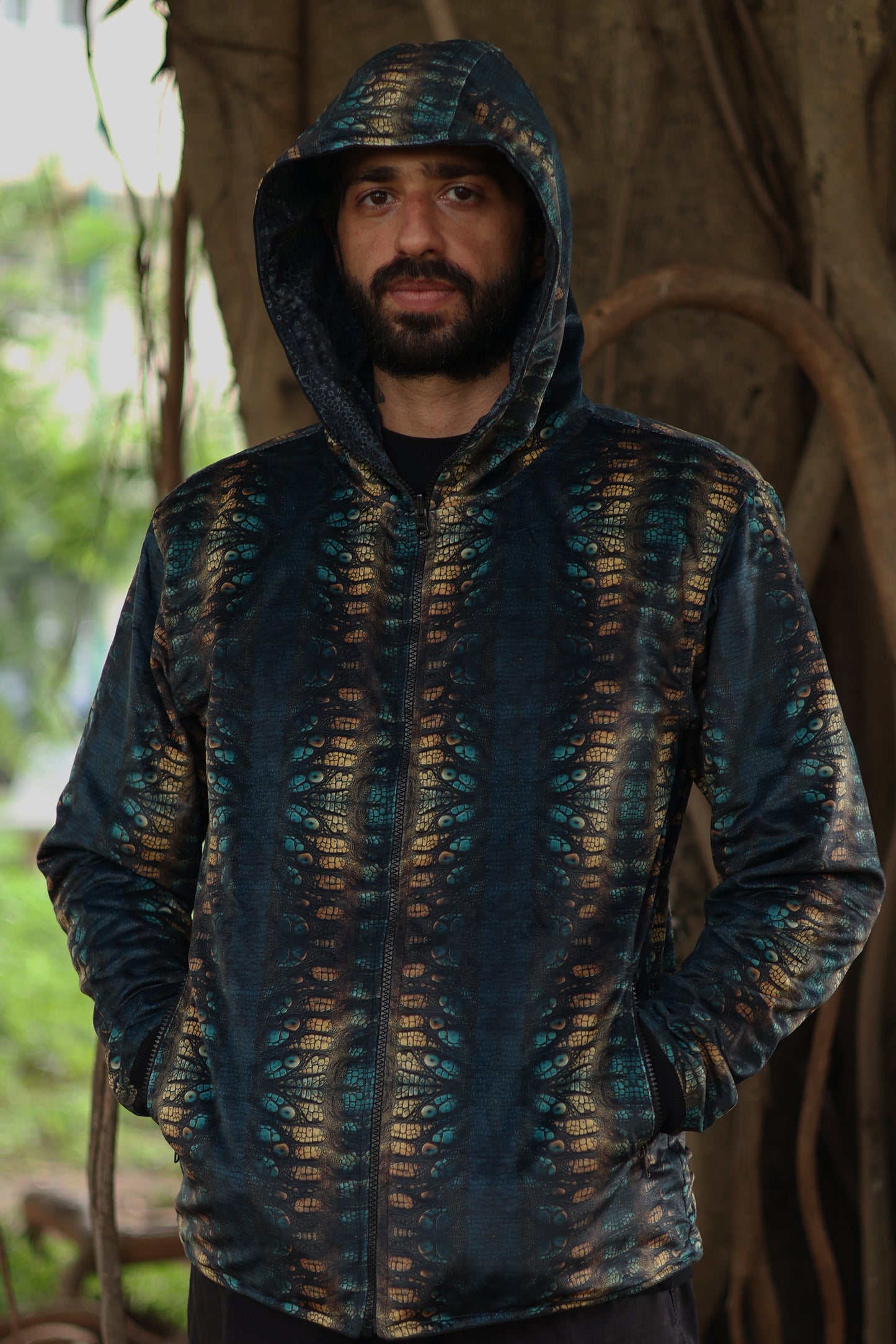 Symmetric Visuals X Obsidian Scales ✧ Reversible Jacket