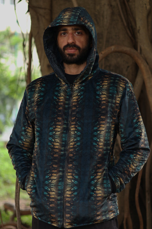 Symmetric Visuals X Obsidian Scales ✧ Reversible Jacket