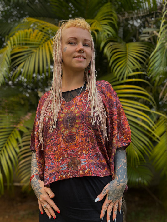 Neurochaos ✧ Poncho Top ✧ R.S.Connett